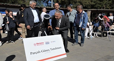 Bornova'da güneş tutulması heyecanı