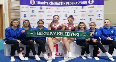Bornovalı cimnastikçilerden bir madalya daha