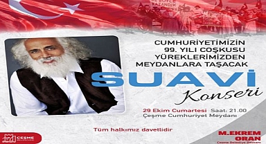 Çeşme’de Suavi ile Cumhuriyet coşkusu