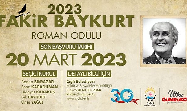 Fakir Baykurt Roman Ödülü için geri sayım başladı