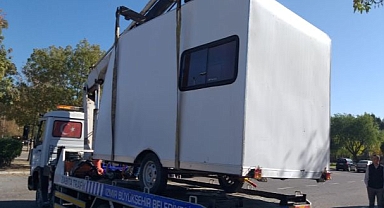 İnciraltı Kent Ormanı’ndaki karavanlar kaldırıldı