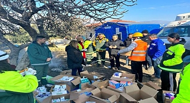 Başkan Batur deprem bölgesinde