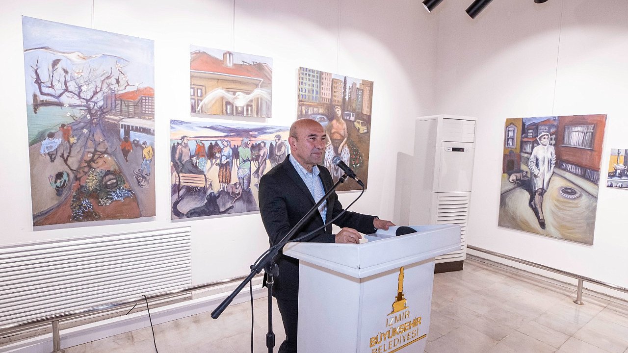Sanatçı Akşit’in “Kadıköy’den İzmir’e-Mahallede İnsan” sergisi açıldı