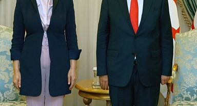 Rektör Hotar, Kktc Cumhurbaşkanı Tatar'ı Ziyaret Etti