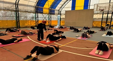 Seferihisarlı kadınlar pilatese başladı