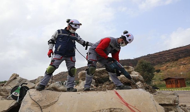 Seferihisar Arama Kurtarma Ekibi afetlere karşı hazırlıklarını sürdürüyor